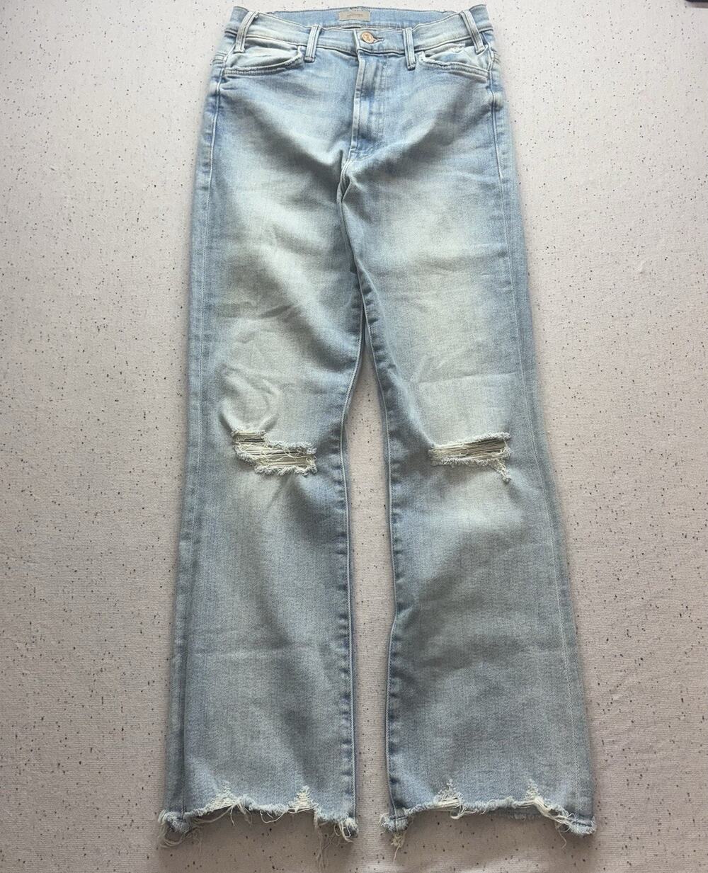 Mother Denim The Hustler Ankle Chew, Size 27 Light Wash